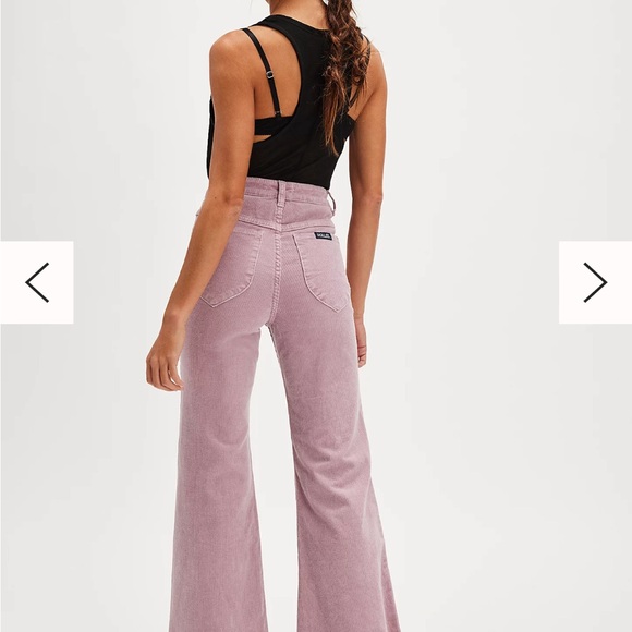 Rollas high rise flare pink corduroy pants - Picture 7 of 7